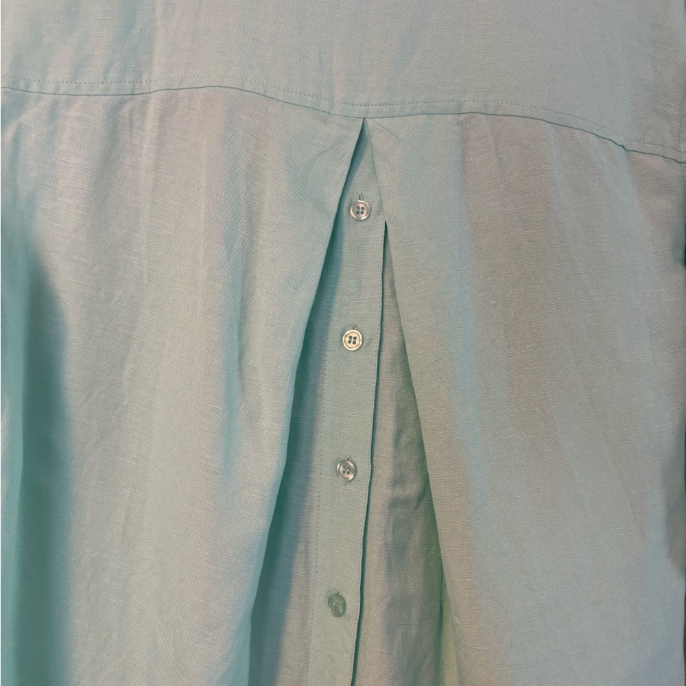 Grace Elements Mint Green Button Down Shirt - image 7